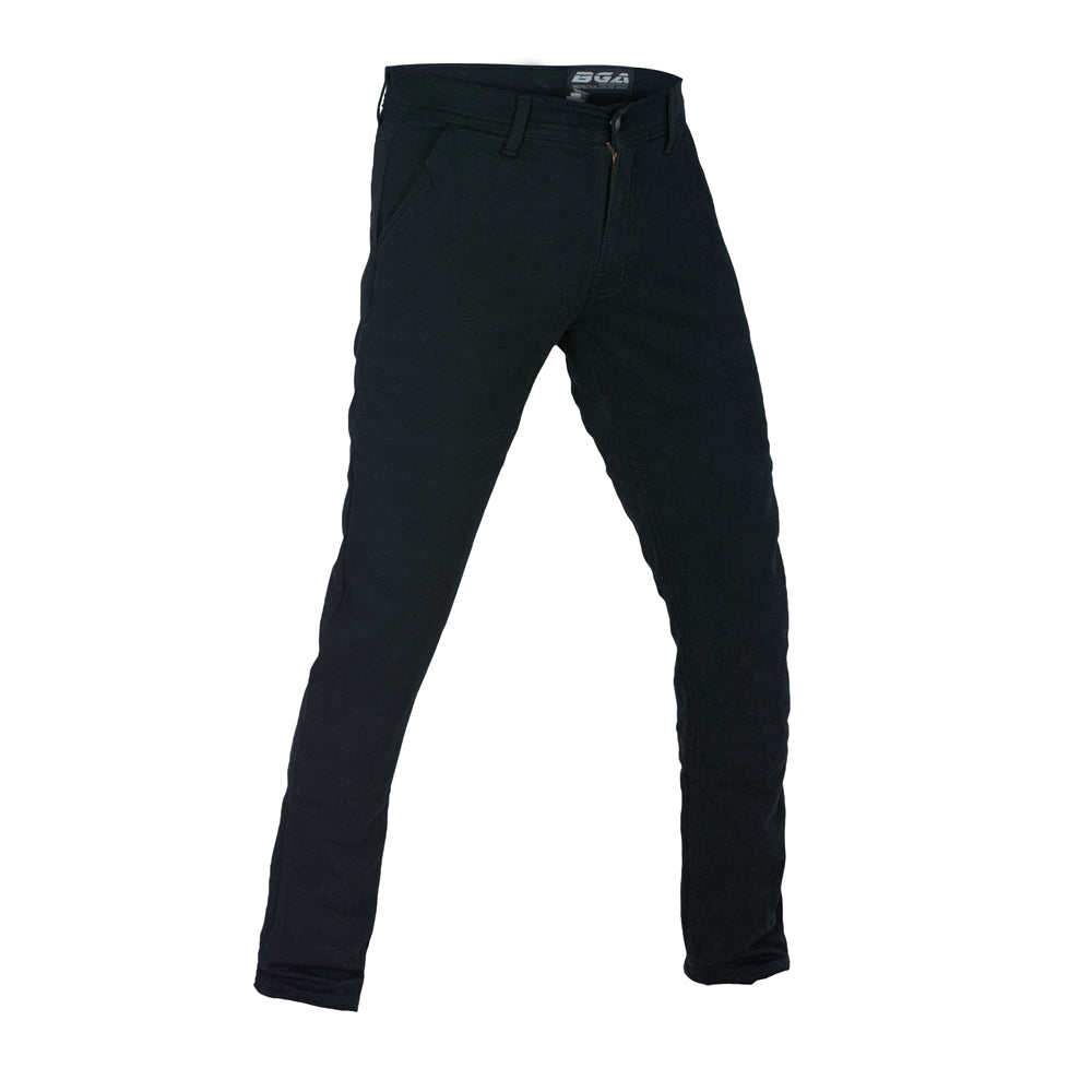 Bikers Gear Australia Stork Motorcycle Kevlar Lined Chinos Pants Black Stretch