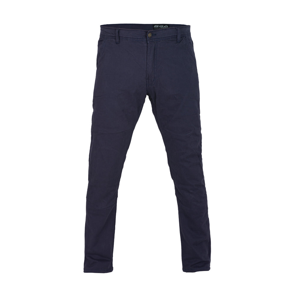 Bikers Gear Australia Stork Motorcycle Kevlar Lined Chinos Pants Blue Stretch