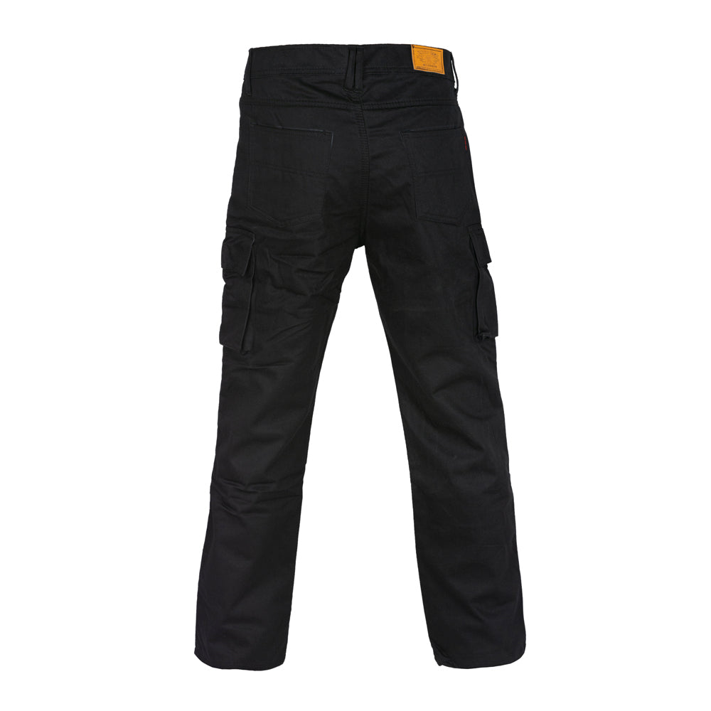 Bikers Gear Australia Robin Men Motorcycle Cargo Jeans Black