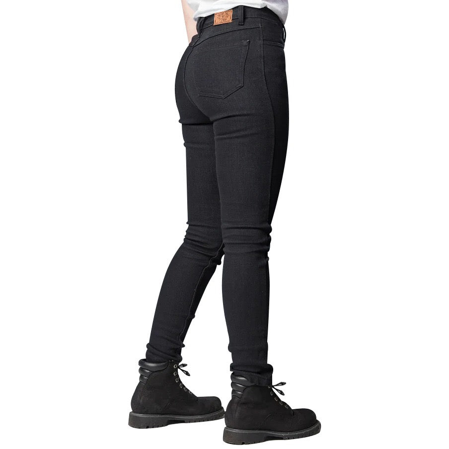 Bikers Gear Australia Womens Classic Motorcycle Kevlar Jeans Black