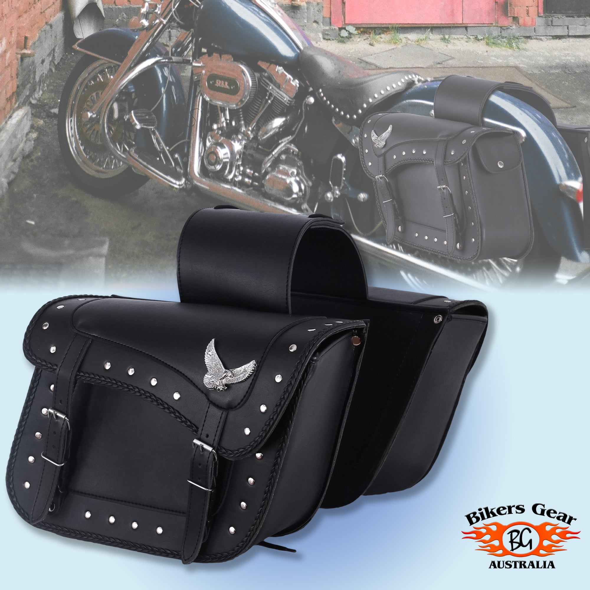 Flying Eagle Motorcycle Saddle Bag